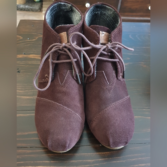 Toms Wedge Boots - Picture 1 of 6